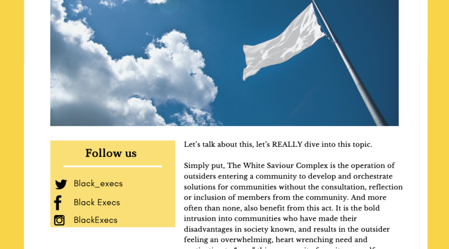 The White Saviour Complex